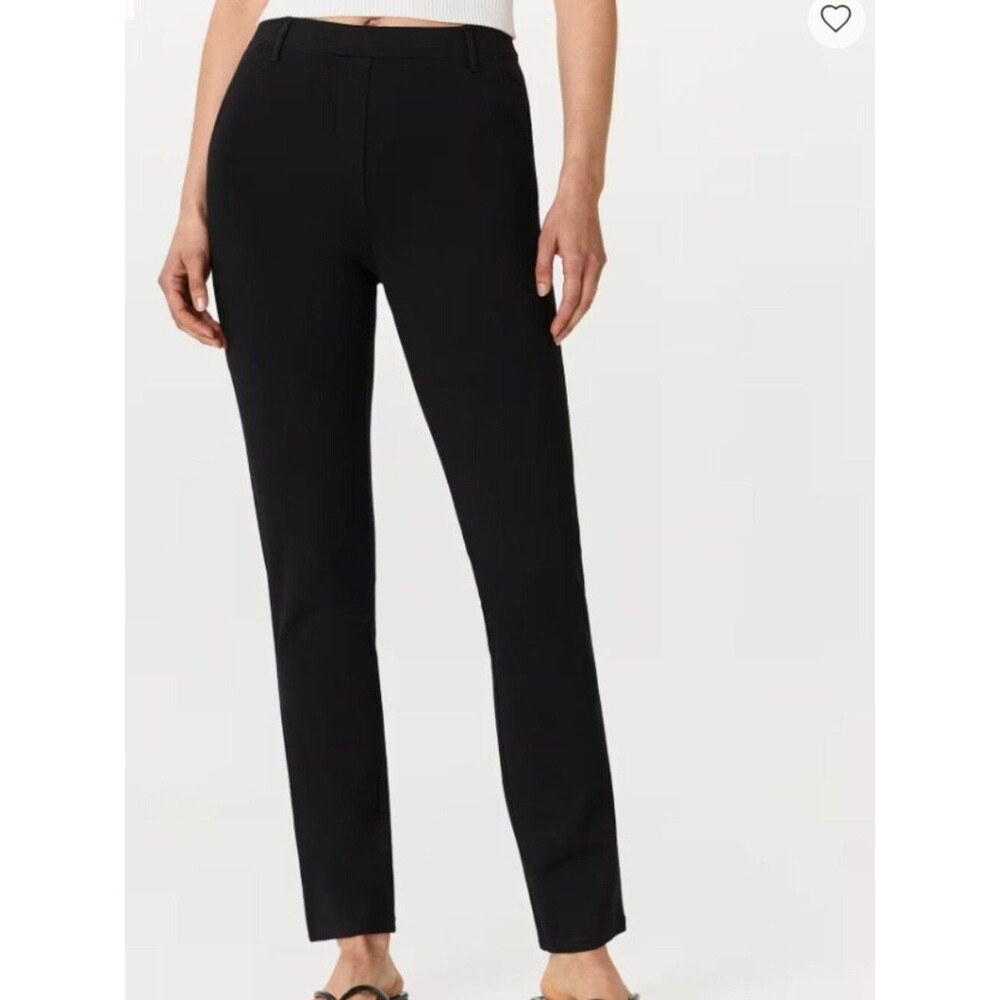 Quince Ultra-Stretch Ponte Straight Leg Pants Black XS NWT